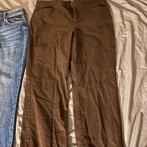 Brown pants a little longer than the picture shows never worn out